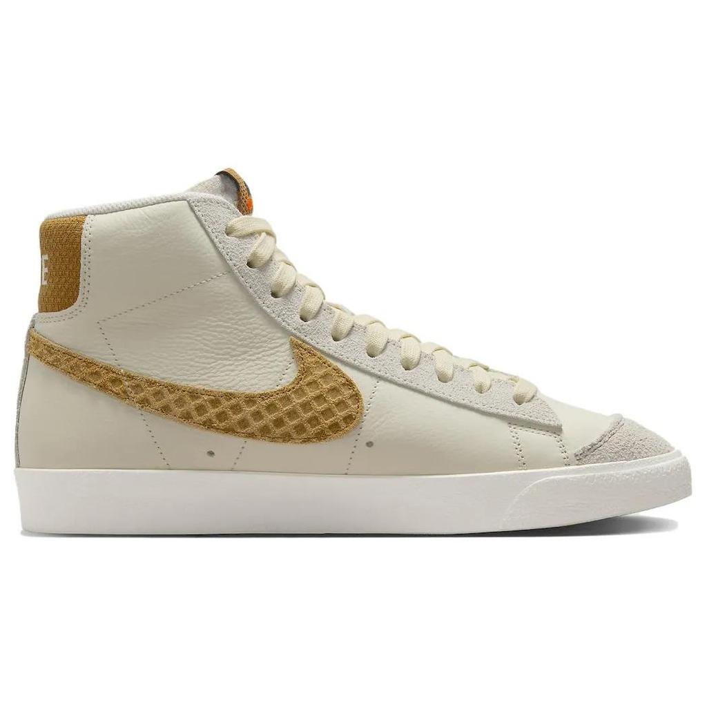 Nike Blazer Mid '77 Vintage 'Waffle' (Unisex) Coconut Milk / Wheat / Sail / Black / Total Orange / Gum Light Brown Skate Shoes FZ4040 113