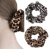 Leopard Print Cloth Fabric Hair Band For Women Nonslip Hair Tie Multi Color Avaliable Gentle On Hair Without Crease
