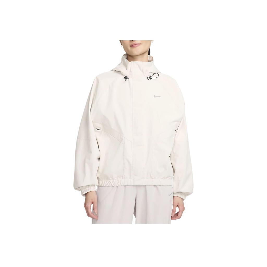 Nike Storm Fit Swift Solid Color Hooded Zip Casual Jacket Women Jackets Stone-Brown FB7493-104