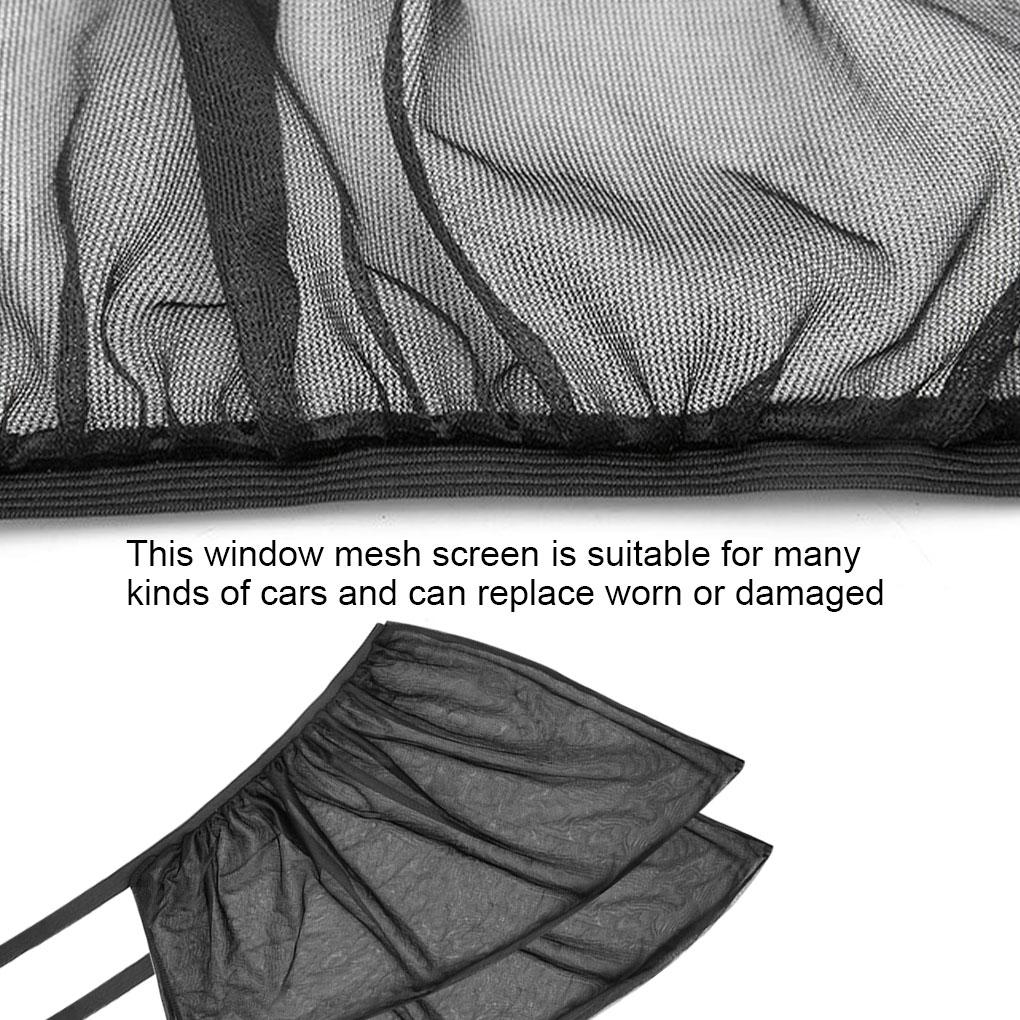 2pcs Window Curtains Car Window Mesh Screens Sunscreen Drapes Automotive Accessories, Front Window