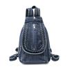 Small Backpack Women's Lightweight Retro Large Capacity Chest Bag Multi-function Backpack