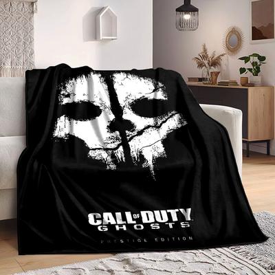 1ks Call of Duty Měkká pohodlná deka s digitálním potiskem, celoroční víceúčelová pletená látka Ložní prádlo, kancelář, pohovka, bytová dekorace