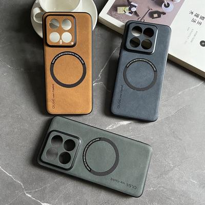 Magnetische PU-Lederhülle für  14 Ultra 13 Lite 13T Pro 12T Civi 3 2 Redmi Note 12 13 Pro+ K70E K70 POCO X6 F5 pro F4 GT