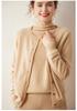 2025 Early Autumn Women's Cashmere Round Neck Cardigan - Loose, Versatile, and Lightweight Knitwear.