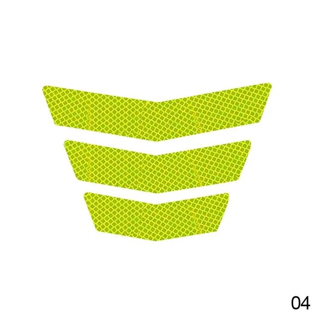 

Наклейки на мотоцикл светоотражающие 3 шт. предупреждающие трапециевидные стрелы хвостовое крыло гоночный бампер наклейка клейкая лента для автомобиля грузовика велосипеда флуоресцентный желтый