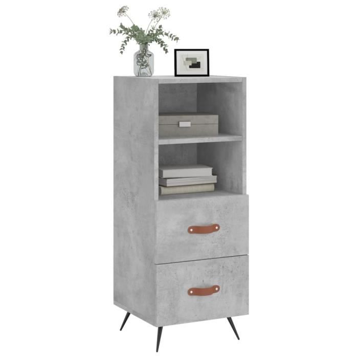 VidaXL Buffet Concrete Grey 34.5x34x90 Cm Engineered Wood 828640