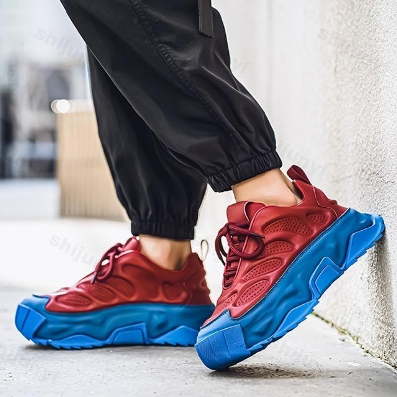 Fashion Men's Fashion Trend Versatile Casual Thick Sole Sports Shoes 2025 Autumn New Mesh Breathable Comfortable Low Top Chunky sneakers