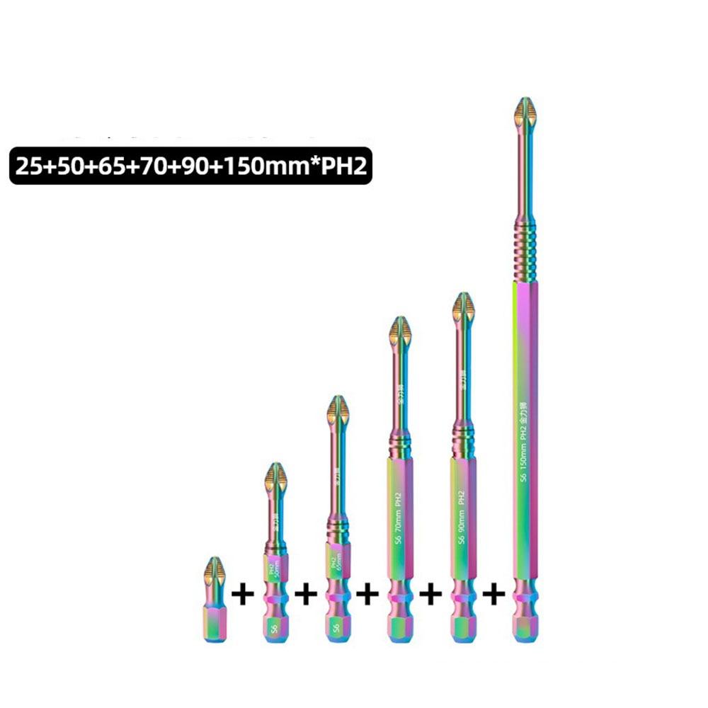 

6/8PCS Non-slip Cross Screwdriver Bits Electric Drill Screwdriver Head Electric Screwdrivers 6pcs