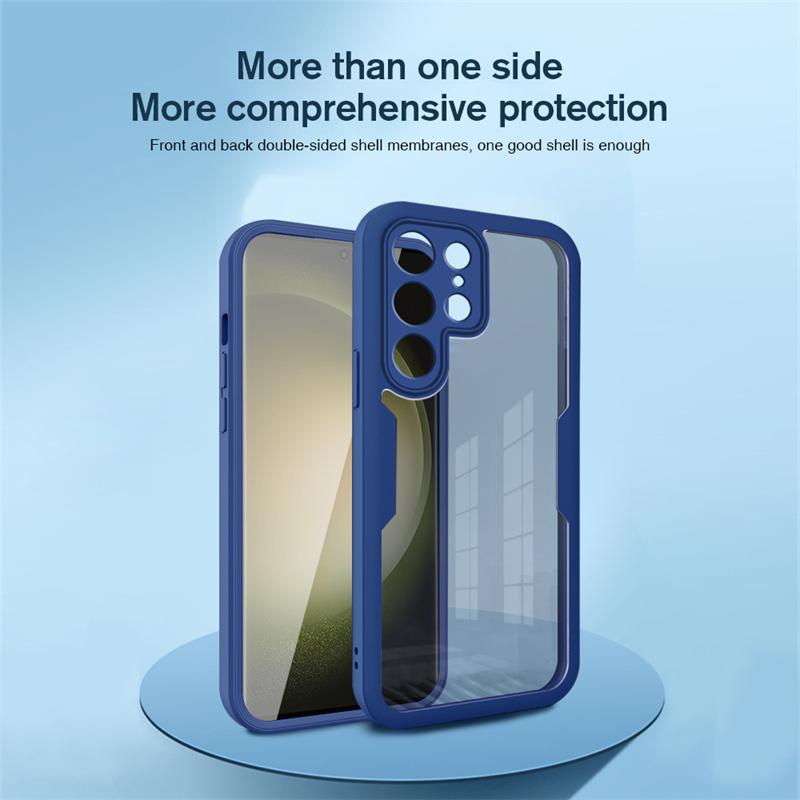360 Full Body Protection Case for Samsung Galaxy S24 S23 Ultra S22 S21 Plus Shockproof Cover for Galaxy S21 S23 FE Cover