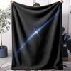 Bright Star in Dark Space Throw Soft Flannel AC Blanket Lightweight Summer Nap Throw Cozy  Blanket for Sofa Bed Travel Home