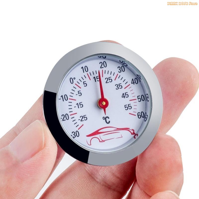 K1AE Mini-Thermometer 43mm Rundes Temperaturmessgerät -30 bis 60℃ Temperaturmesser