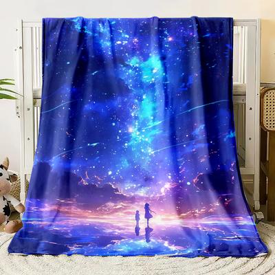 Galaxie Sternenhimmel Dünne Decke Schlafzimmer Wohnzimmer Sofadecke Büro Mittagspause Camping Picknick KindergeschenkeGröße