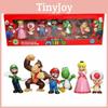 Mario 6pcs Super Bros Action Figure Toys Dolls Luigi Yoshi Mushroom Kid Toy Gift