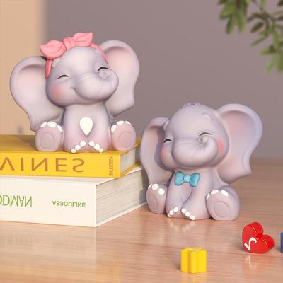 3D Large Baby Elephant Candle Silicone Mold for DIY Party Favors and Home Decor