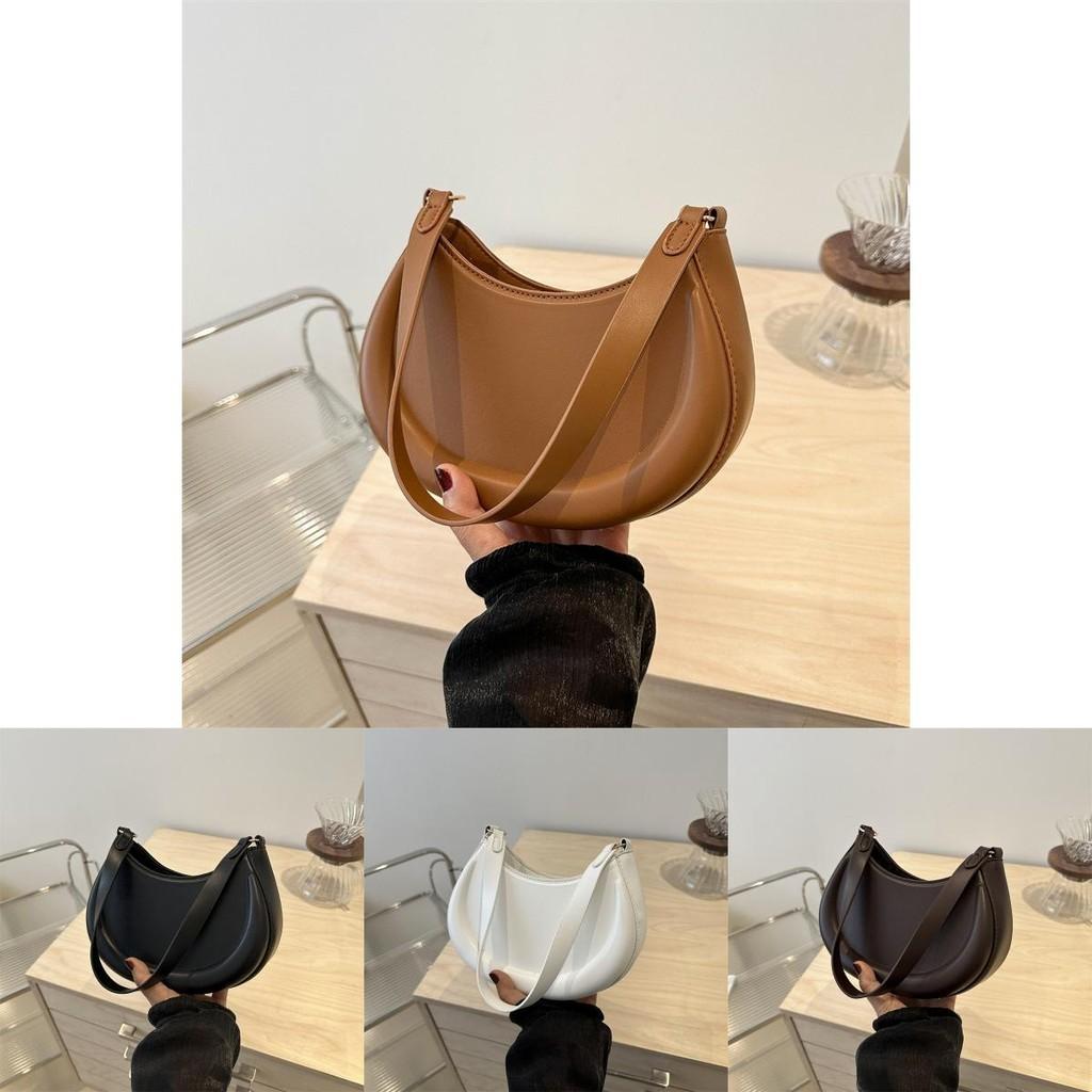 Fashionable Vintage Pu Leather Shoulder Bag Street Style Mid-size Women's Handbag