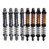 4 Pack Metal RC Car Shock Absorbers High Strength 90mm RC Car Shocks for 1/10 Scale Models with 8 Sp