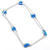 Natural Swiss Blue Topaz Gemstone 925 Sterling Silver Jewelry Necklace 18" ASN-6017