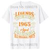 Cassette Vintage 1965 59th 59 Years Old Birthday Party Men T Shirts Limited Edition Retro Graphic Tee Cotton Classic T-shirts