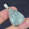 Pendentif Bijou en Argent Sterling 925 Fait Main Pierre Précieuse Aigue-marine 1,81" A3N37