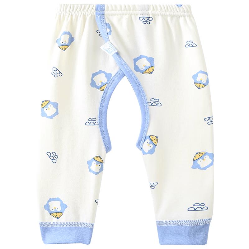 Youqi Unisex Baby Cotton Open-Crotch Long Pants 90