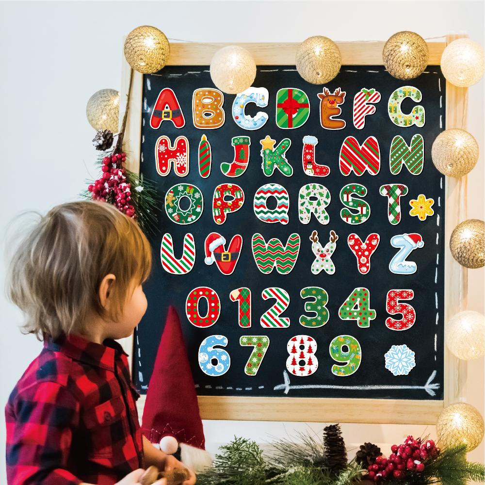 'S Learning Magnets Educational Christmas Refrigerator Sticker Christmas Fridge Magnet Rubber Decorative Fridge Magnet