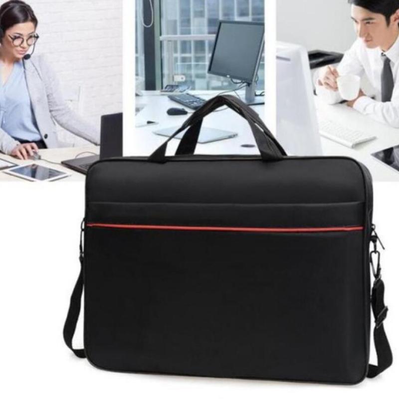 1 Piece 15.6 Inch Laptop Shoulder Handbag Zipper Shoulder Bag Business Portable Nylon Computer Handbags Simple Style
