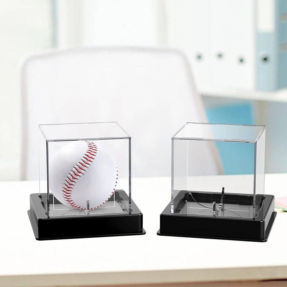 Ball Protector Baseball Display Case Cube Baseball Storage Box Durable Baseball Holder