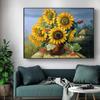 Abstract Canvas Painting Flower Oil Painting Wall Art Pictures Sunflower Posters for Living Room Cuadros Home Decor Unframed