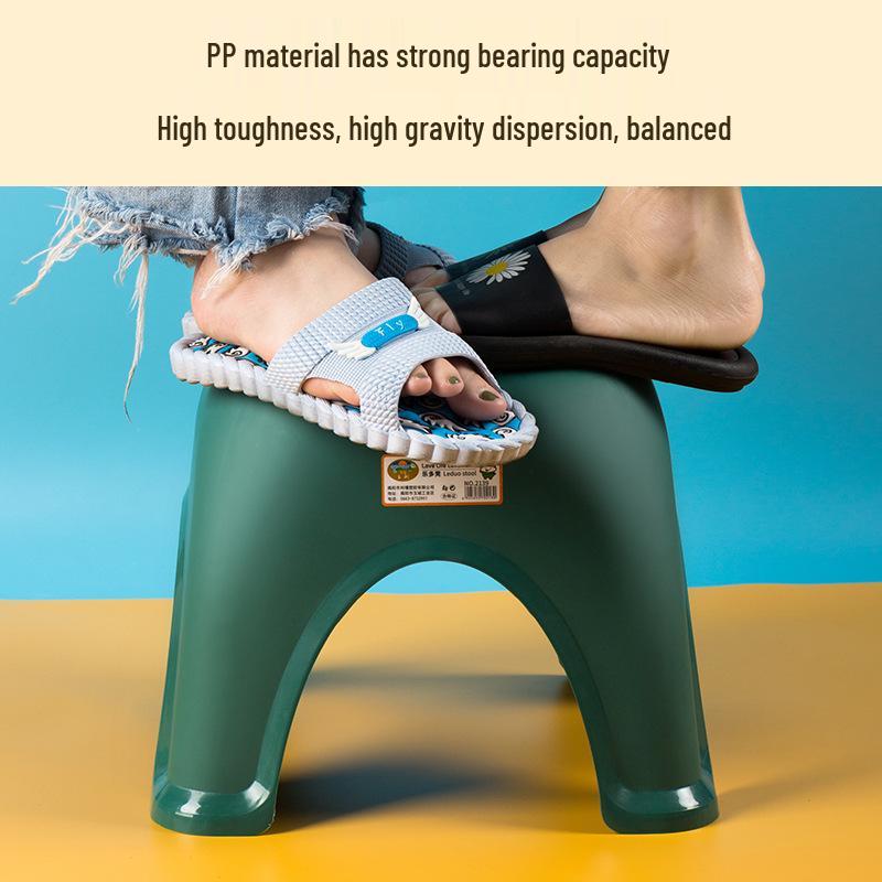 Thickened Children's Plastic Stool for Household and Bathroom Use