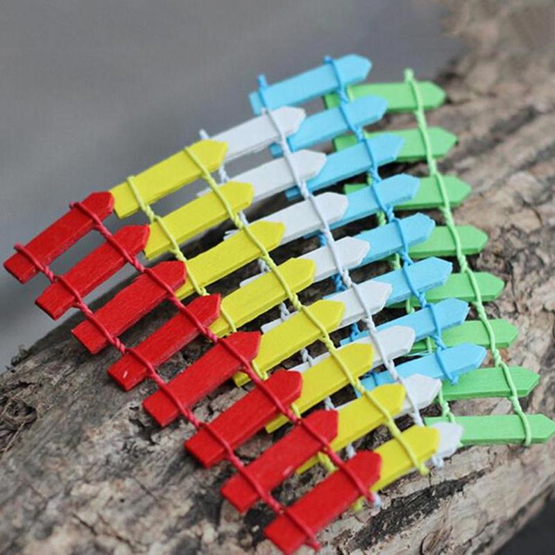 5 Stück Miniatur Kleiner Holzzaun DIY Feengarten Mikro Puppenhaus Tore Deko
