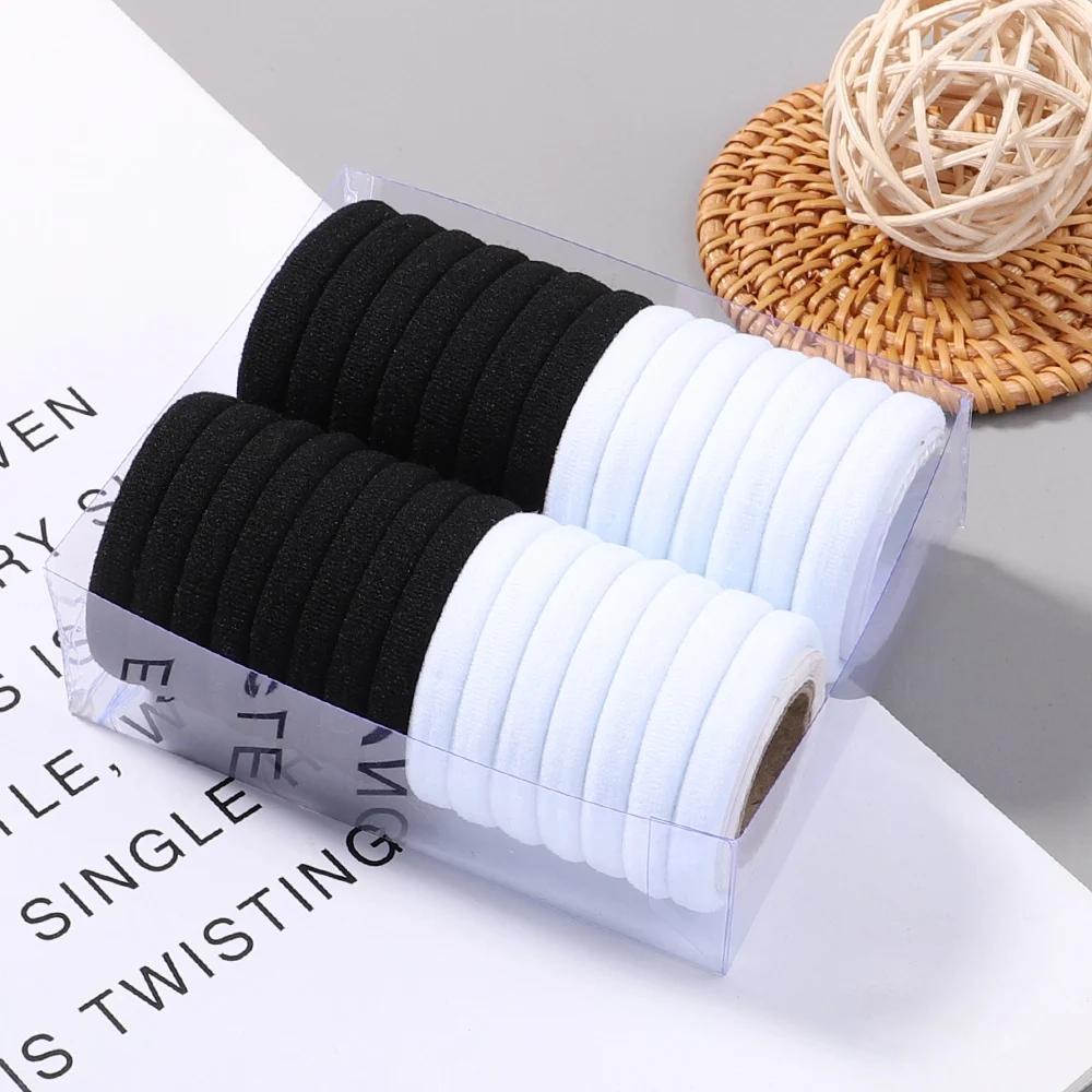 30Pcs/Set Women Elastic Hair Bands For Baby Girls Colorful Nylon Rubber Headband Scrunchies Kids Ponytail Holder Accessories