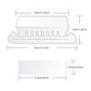 100 Pcs Hanging File Folder Tabs Transparent Label Holder Detachable File Folder Tabs Back To School Stationery Office Supplies