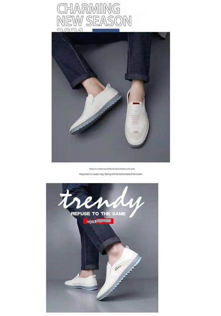 Scarpe da guida slip-on traspiranti da uomo - Casual, Antiscivolo, Suola morbida, Stile estivo alla moda