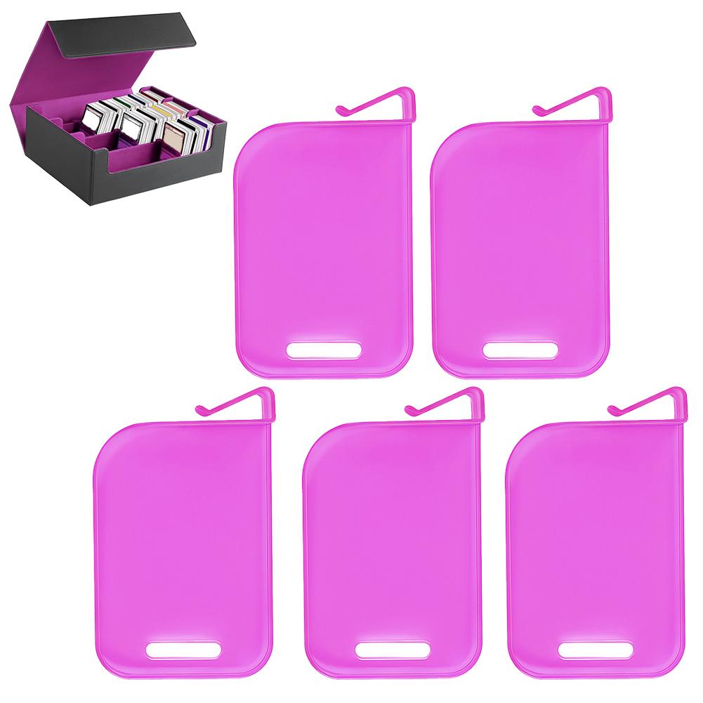 5Pcs PP Plastic Trading Card Box Baffle Clip Game Card Multi-layer Box Card Spacer Storage Classification Barrier Plate Clip