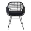 Armchairs - HOUSE NORDIC - TRIESTE - Black Polyrattan - 4 People - Outdoor Use