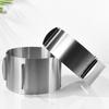 430 Stainless Steel 6-30cm Telescopic Mousse  Ring, Rustproof With Scale 6cm 8.5cm 12cm 15cm Heightened Baking Cake Ring For Families Baking Rooms