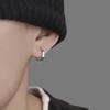 Men S Roman Numeral Stud Earrings Hip Hop Style Single Earring
