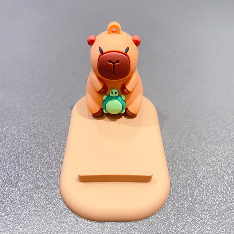 

Милая капибара, подставка для телефона, планшета, мультяшная модель, настольный кулон, ленивая подставка, ручная работа, маленький подарок, детская игрушка 7cm зелёный