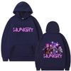 Kpop Demon Hunters Hoodie Cute Funny Rumi Mira Zoey Eat Ramen Pullover Hoodies Men Women Vintage Fashion Trend Tracksuit