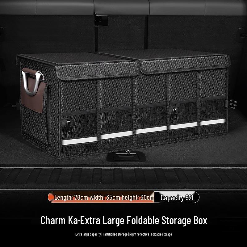 Foldable Waterproof Car Trunk Organizer: Multifunctional Vehicle Storage Box