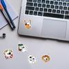 50 pezzi di fantasia cartone animato cane samoiedo adesivi per cani da compagnia carini adesivi decorativi in ​​​​pvc impermeabile per laptop valigia frigorifero skateboard