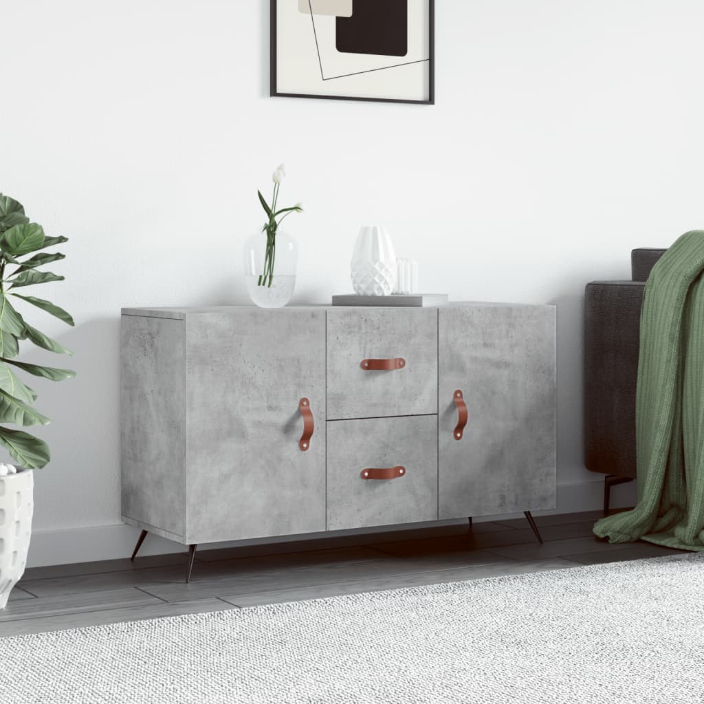 Sideboard Concrete Grey 100 X 36 X 60 Cm Particleboard