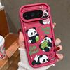 Cute Pandas Pattern Soft Phone Case For Google Pixel 9 Pro XL 8 Pro 8A TPU Matte Shockproof Lens Protection Bumper Cover