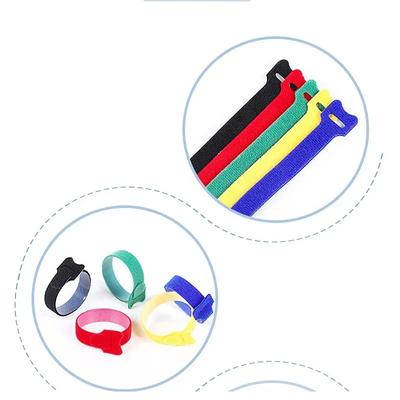 Attaches Auto Adhesive Velcros Strap 10/30/50Pcs Wire Fixing Strap Sewing Reusable Long T-tie Computer Data Cable Ties DIY Tape