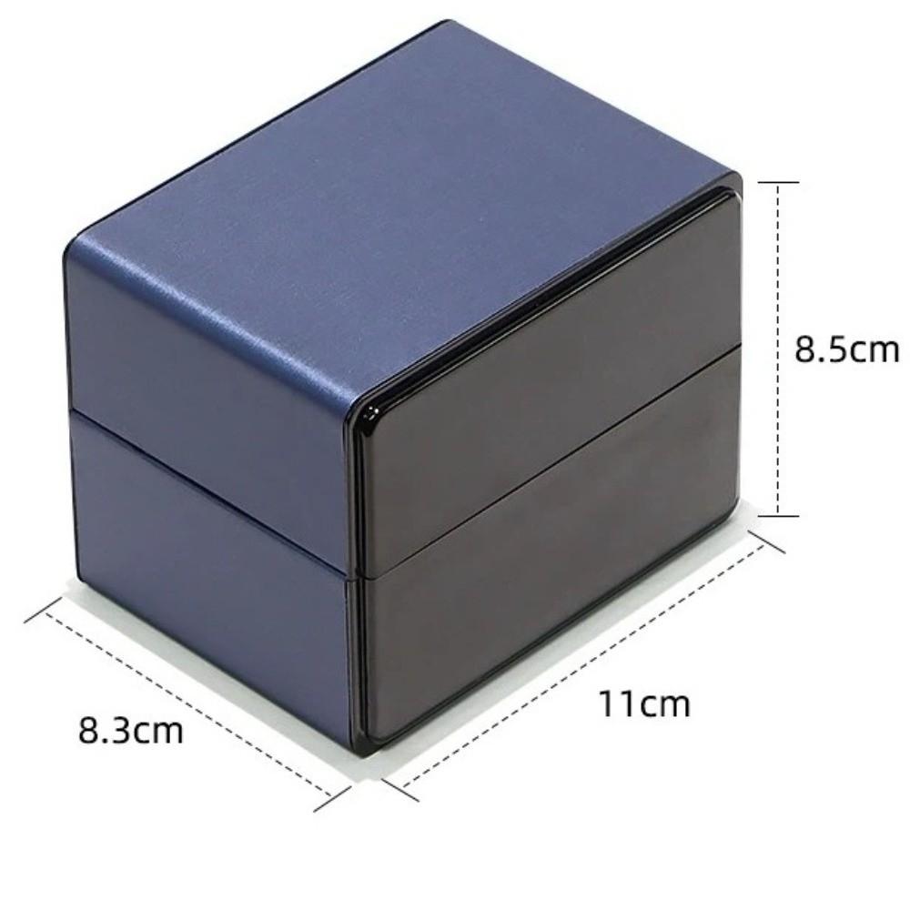 with LED Light Watch Box Flip-Top Lid Wristwatch Display Case Exquisite Watch Storage Case  Watch