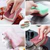 5/10Pcs Double Side Dishwahsing Sponge Oil Resistant Odors Removal Scrubber Sponge For Kitchen Bathroom Cleaning Use