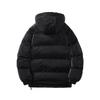 Hooded cotton jacket men's autumn and winter new fleece thickening winter loose warm trendy padded clothes