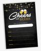 Inkdotpot Cheers and Beers Birthday Invitation,Party Invites, 30 years, 40 years, 50 years, Pack Of 30 Fill In Invitations With Envelopes