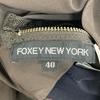 FOXEY NEW YORK 23451 Navy Nylon Reversible Hooded Coat coat 40 NavyUsed