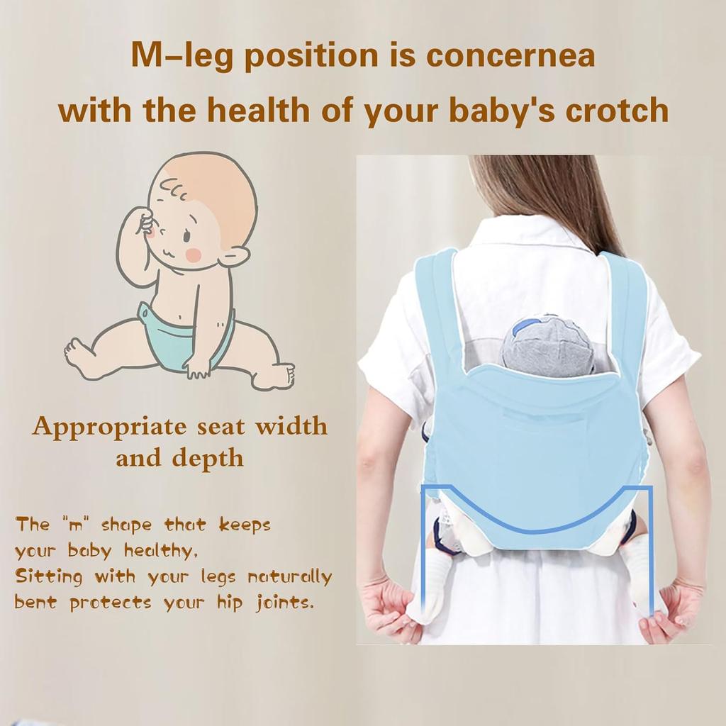 Breathable Baby Carrier, Newborn To Toddler, with Adjustable Hip Seat, 7-45 Lbs